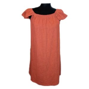 🔴 SALE NWOT Madewell Orange Off the Shoulder Minidress